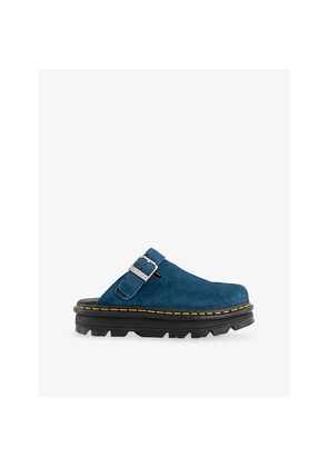 Womens Dr. Martens Zebzag Suede Mules