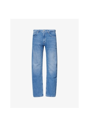 Mens Vingt Quatre Hardy Straight-Leg Stretch-Denim Blend Jeans