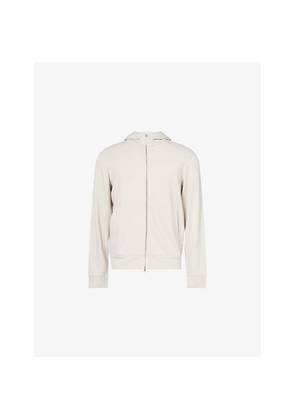 Mens Orlebar Brown Mathers Graphite Regular-Fit Wool Hoodie