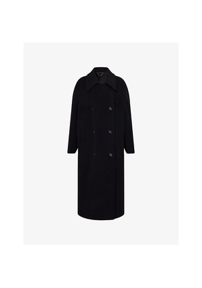 Womens Toteme Shield Double-Breasted Wool-Blend Coat