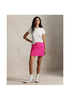 Striped-Trim Performance Long Skort