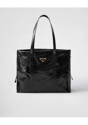 Large leather tote bag