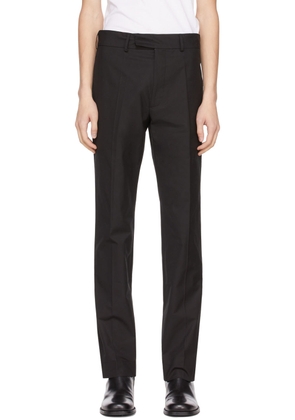 3MAN Black Cotton Trousers