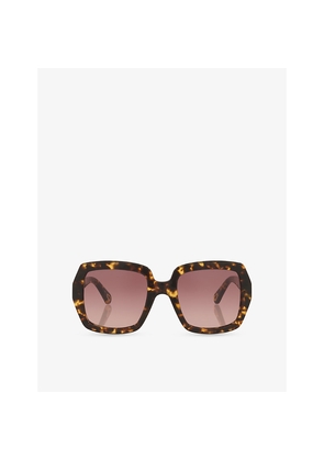Womens Chloe Ch0301S Square-Frame Acetate Sunglasses