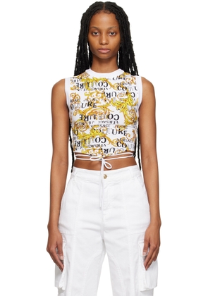 Versace Jeans Couture White Printed T-Shirt