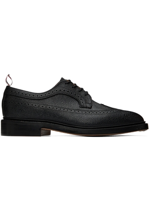 Thom Browne Black Longwing Brogue Oxfords