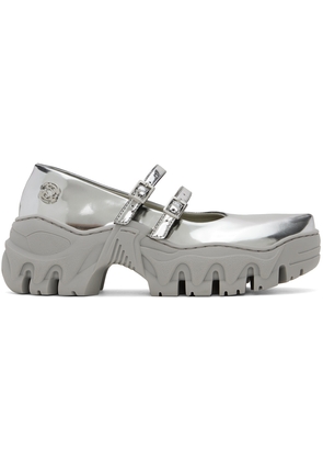 Rombaut SSENSE Exclusive Silver Boccaccio II MJ Ballerina Flats