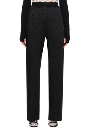 Marine Serre Black Jacquard Moon Sun Trousers