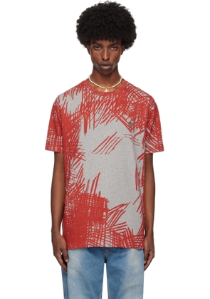 Vivienne Westwood Gray & Red Scratch Classic T-shirt