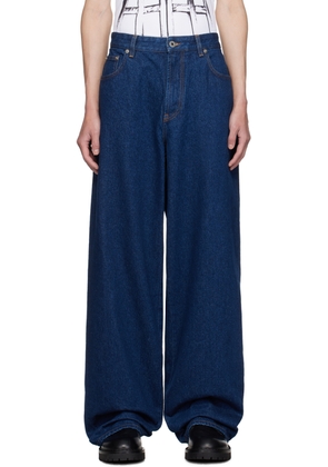 Jean Paul Gaultier Navy 'The Body Marinière' Jeans