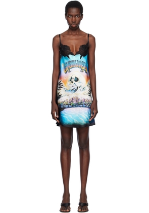 Casablanca Multicolor 'La Prémonition' Lace Slip Minidress