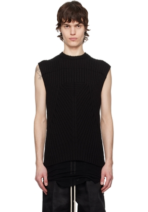 Rick Owens Black Hollywood Cotton Knit Vest