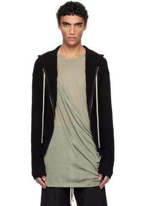 Rick Owens Black Hollywood Zipped Hoodie