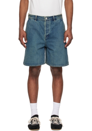 Jil Sander Blue Faded Denim Shorts
