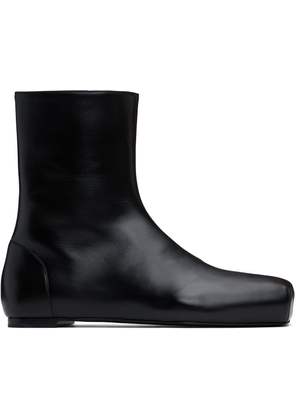 ALAINPAUL Black Pina Flat Boots