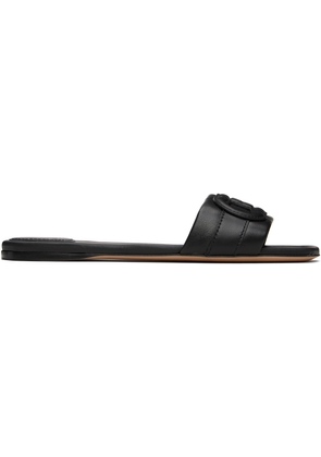 Ferragamo Black Gancini Sandals