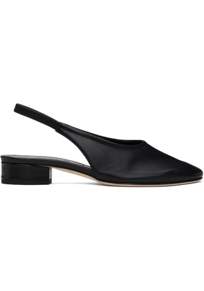 Aeyde Black Dua Nappa Leather Heels