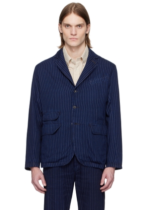 RRL Indigo Unconstructed Twill Blazer
