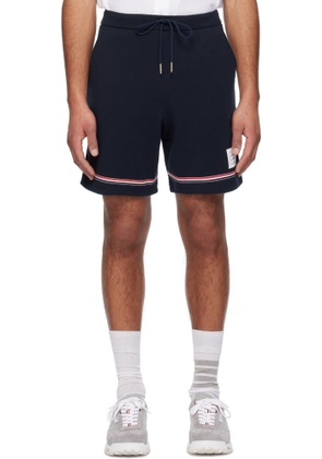 Thom Browne Navy Mid-Thigh Shorts