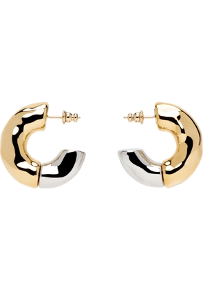 AMI Paris Brass Dune Hoop Earrings