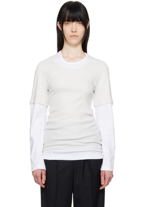 Magliano White & Off-White Trauma Long Sleeve T-shirt