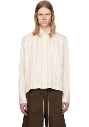 Camiel Fortgens Beige & White Basic Shirt