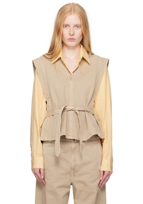 LEMAIRE Off-White Chasuble Denim Top