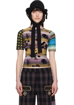 Chopova Lowena Multicolor Duke Short Sleeve Mesh T-shirt