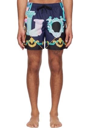 Versace Underwear Multicolor Versace Gallery Swim Shorts