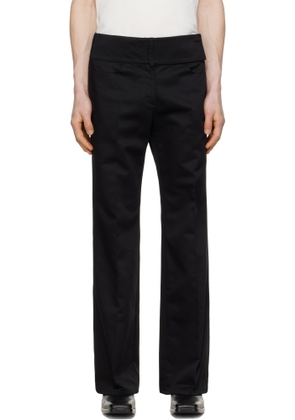 Courrèges Black Belted Bootcut Trousers