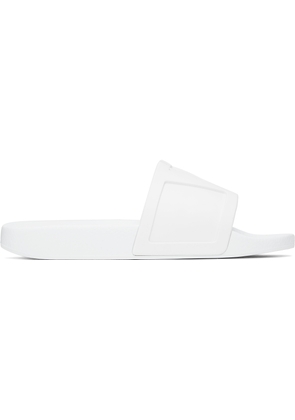 Valentino Garavani White Coolside Pool Slides