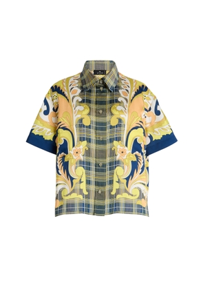 Etro Exclusive Riviera Printed Silk-Twill Top - Moda Operandi