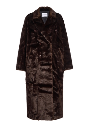 Stand Studio Harper Faux Fur Double-Breasted Coat - Moda Operandi