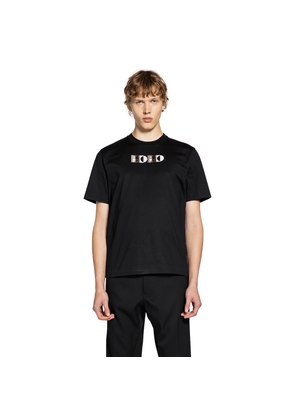 FENDI MAN BLACK T-SHIRTS & TANK TOPS