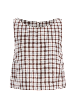 Posse Exclusive Joy Linen Crop Top  - Moda Operandi