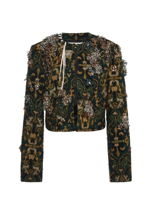 Dries Van Noten Baftanos Embellished Jacquard Jacket - Moda Operandi