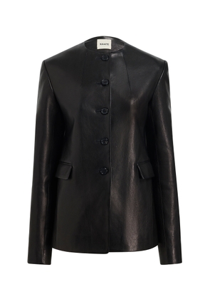 Khaite Jameson Leather Jacket - Moda Operandi