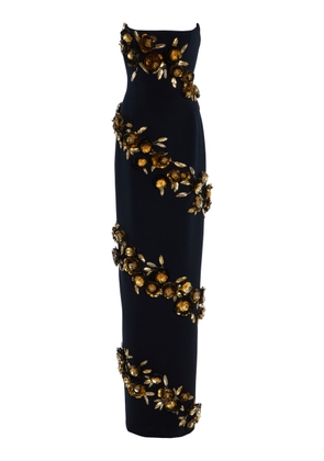 Carolina Herrera Embellished Strapless Gown - Moda Operandi