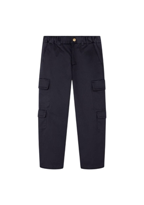 Young Versace Kids Navy Blue Cargo Pants