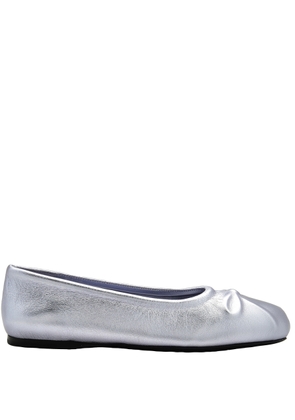 Marni Little Bow Nappa Leather Ballet Flats