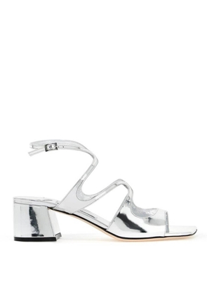 Jimmy Choo Azilia 45 Silver Metallic Sandals