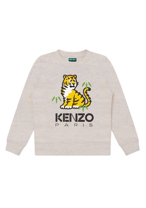 Kenzo Kids Tiger Print Cotton Sweatshirt
