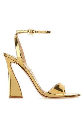 Gianvito Rossi Gold Leather Aura Sandals, Brand