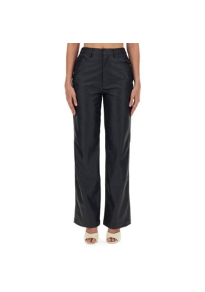 Rotate Straight-Leg Braided Pants