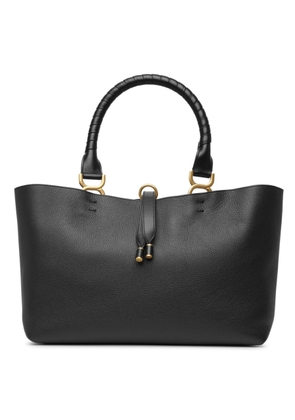 Chloe Marcie Leather Tote Bag in Black