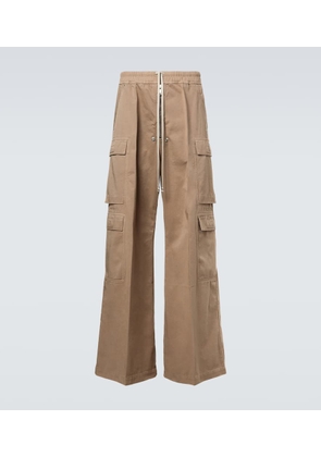 Rick Owens DRKSHDW cotton flannel cargo pants