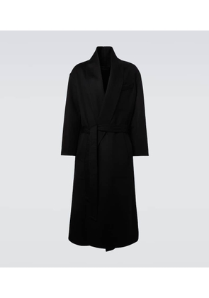 Tom Ford Wool and silk wrap coat
