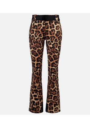 Goldbergh Minou leopard-print ski pants