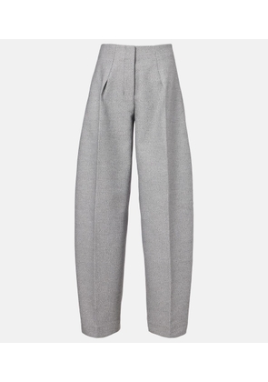 Jacquemus Curvo cotton and wool wide-leg pants