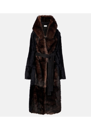 Altuzarra Geoff shearling wrap coat